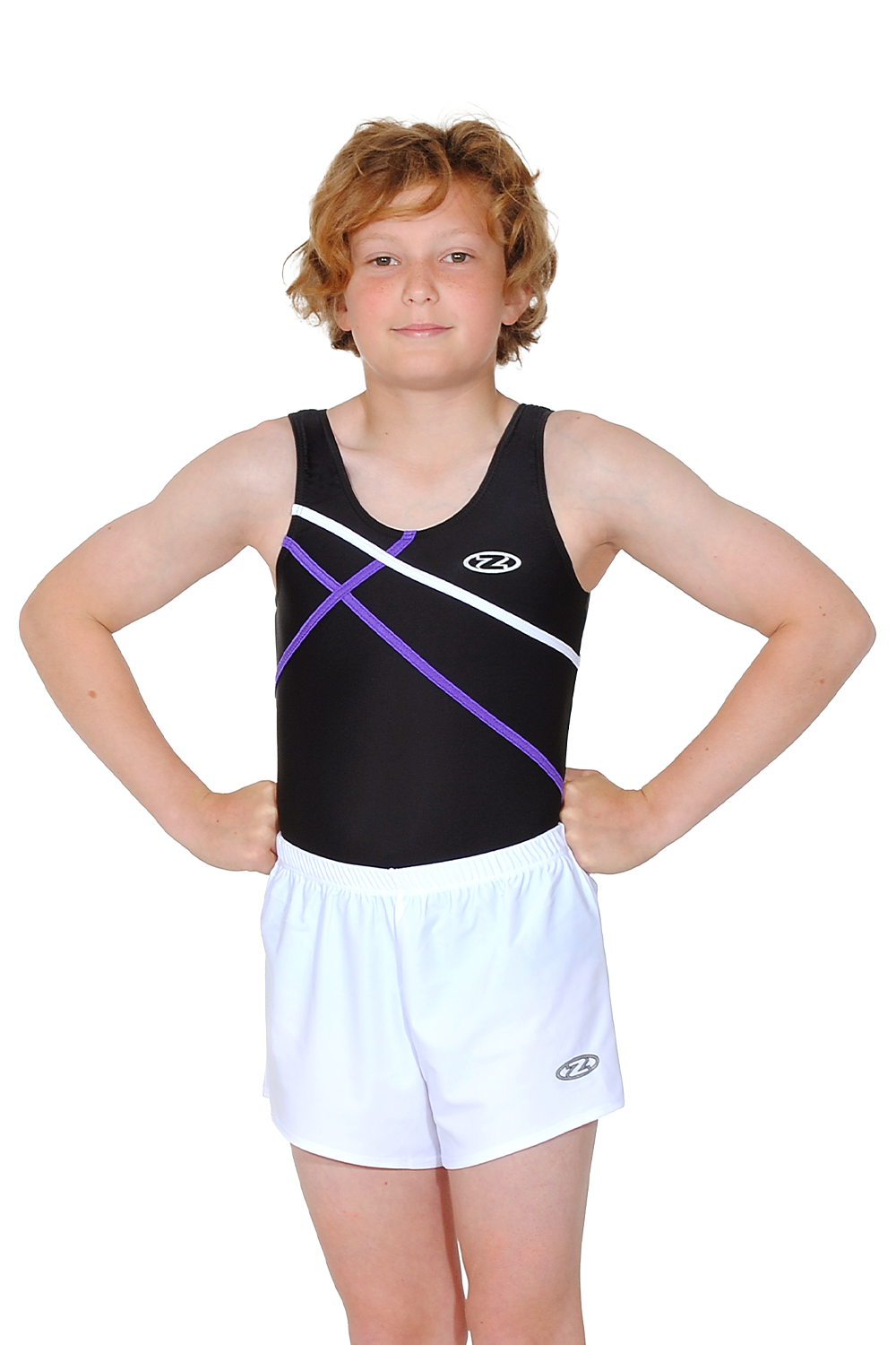 Justaucorps de gymnastique sans manches Atlas pour garçons/hommes