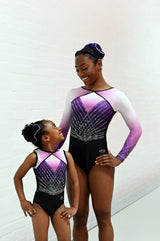 Radiance Sleeveless Gymnastics Leotard - Purple