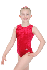 Salto Sleeveless Crushed Velour Leotard