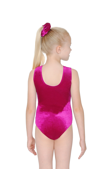 Justaucorps de gymnastique sans manches à motif cristal Tiara 