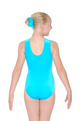 Justaucorps de gymnastique sans manches à motif cristal Tiara 
